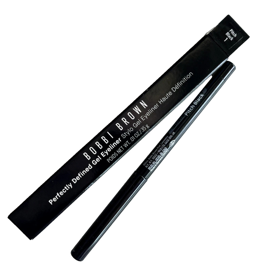 Bobbi Brown Perfectly Defined Gel Eyeliner #1 Pitch Black 0.35g New In Box